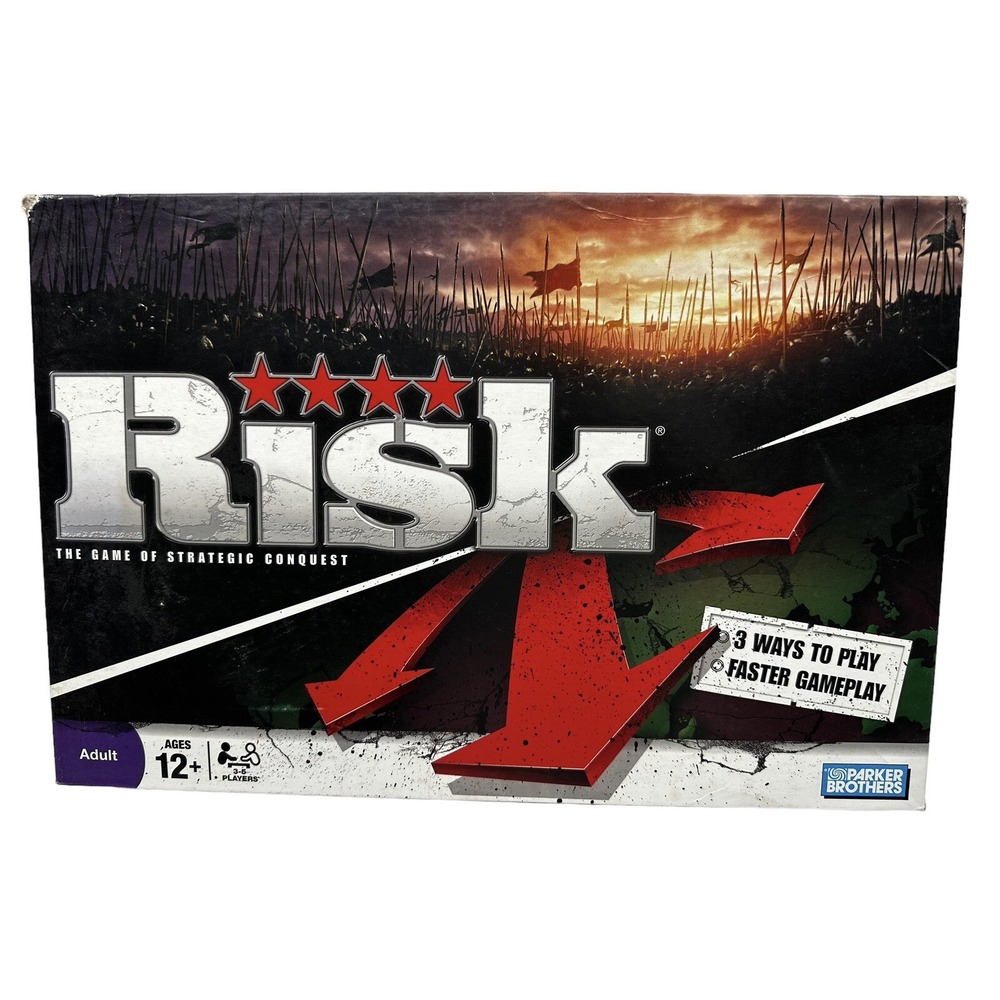 VINTAGE Risk‎ Reinvention COMPLETE Hasbro 2008 War Strategy Classic Board Game